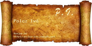 Polcz Ivó névjegykártya